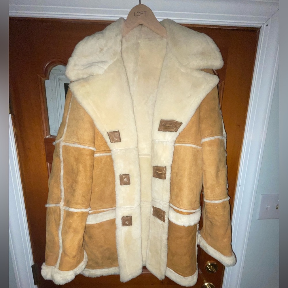 Vintage French Creek Sheep & Wool Co. Shearling Coat